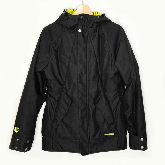 Burton Jackets & Blazers - Black & Lime Green Reversible Burton Snow Jacket Made With Recycled Materials🌻